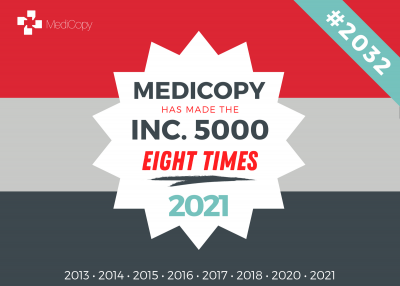 MediCopy has made the Inc 5000 list 8 times
